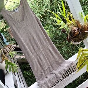 Tommy Bahama Beige Knit Midi dress